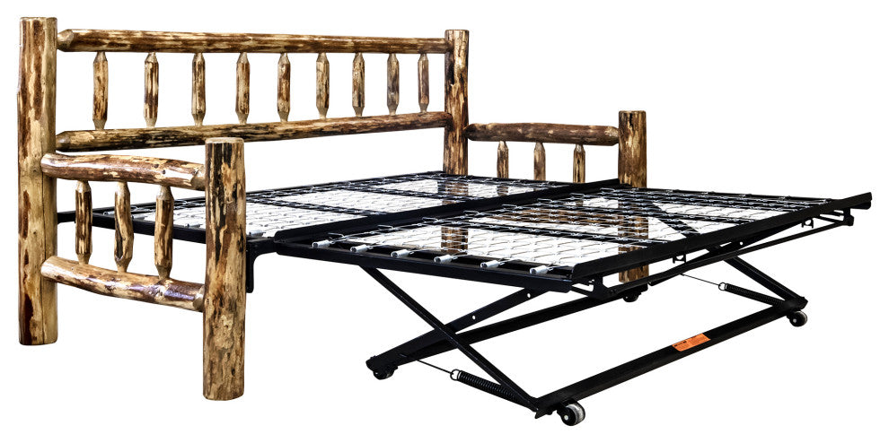 Glacier Country Collection Day Bed With Pop Up Trundle Bed
