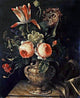 Willem Frederik Van Royen A Vase of Flowers, 20"x25" Wall Decal