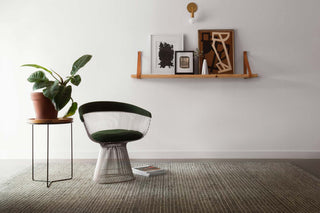 Hooked Wool Giana Area Rug, Charcoal, 2'6"x7'6"