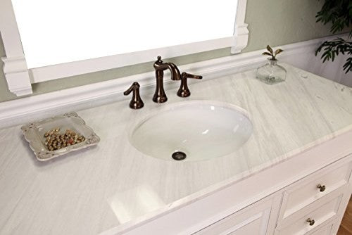 60" Single Sink Wood Vanity, White