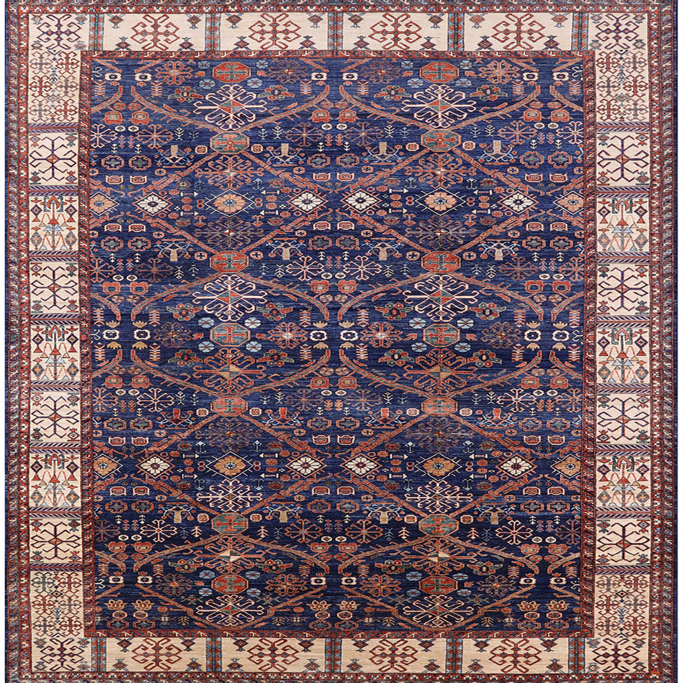 Ahgly Company Indoor Square Mid-Century Modern Area Rugs, 5' Square