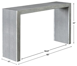 Uttermost Aerina Aged Gray Console Table