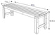 Shine Company 5'' Backless Garden Bench With HYDRO-TEX, Oak Color