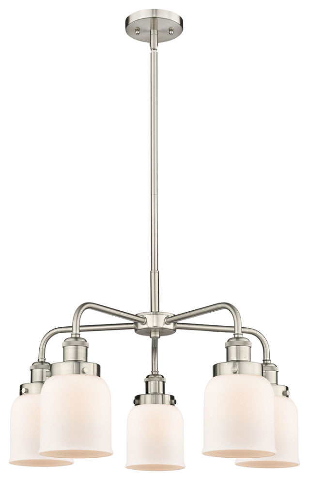 Innovations Cone 5 23" Chandelier Satin Nickel