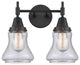 INNOVATIONS LIGHTING 447-2W-BK-G194-LED Caden 2 Light 17 inch Bath Vanity Light