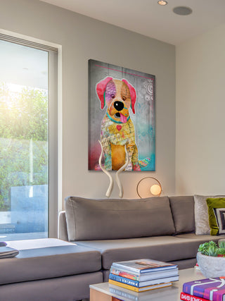 "Sit Stay Love II" Painting Print on Wrapped Canvas