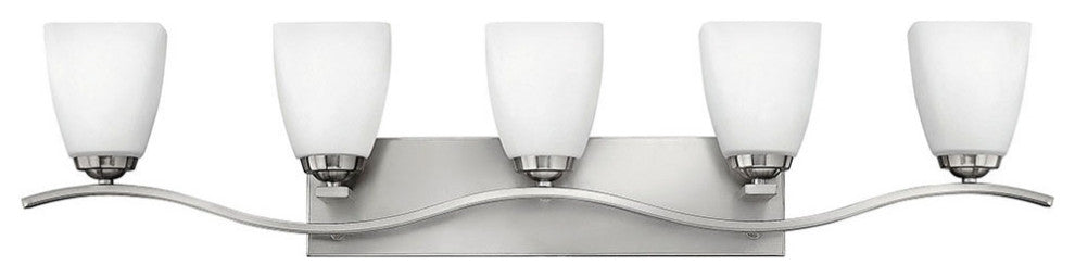 Hinkley Josie Five Light Vanity, Brushed Nickel