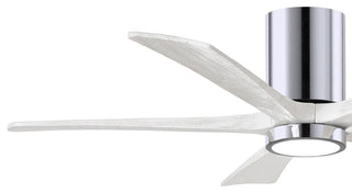 Irene-5HLK 52" Ceiling Fan, Polished Chrome/Matte White