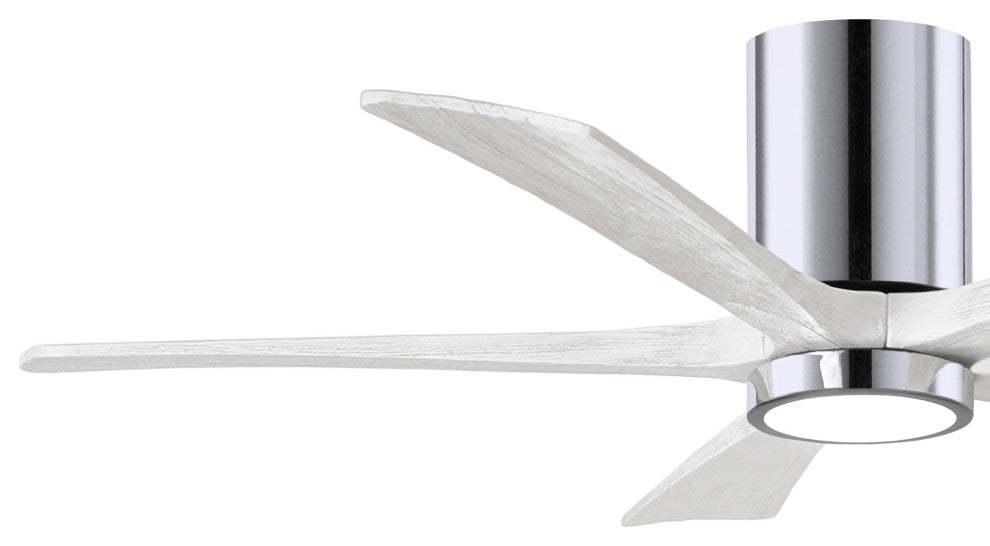 Irene-5HLK 52" Ceiling Fan, Polished Chrome/Matte White