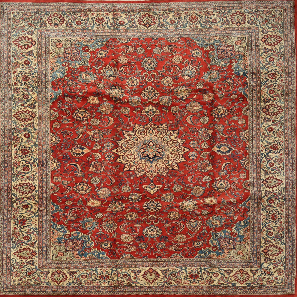 Ahgly Company Indoor Square Traditional Area Rugs, 7' Square