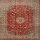 Ahgly Company Indoor Square Traditional Area Rugs, 7' Square