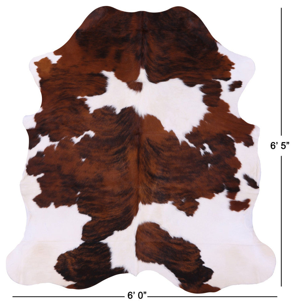 Natural Cowhide Rug 6' 5" X 6' 0" C1785