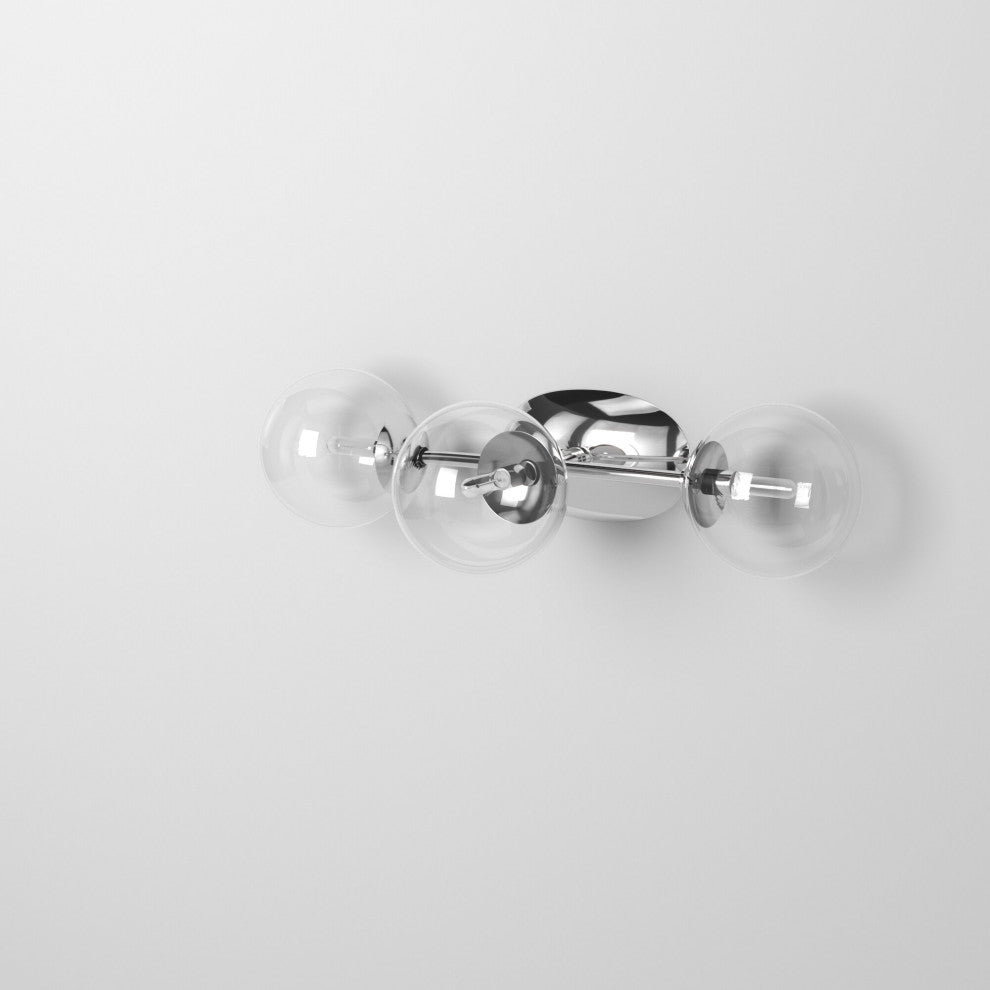 Welton 3-Light Bath, Chrome