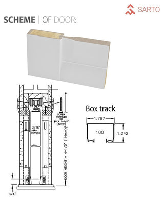 3 Panel Pocket Door 32 x 80 & Frames | Lucia 31 Matte White | Pantry Kitchen