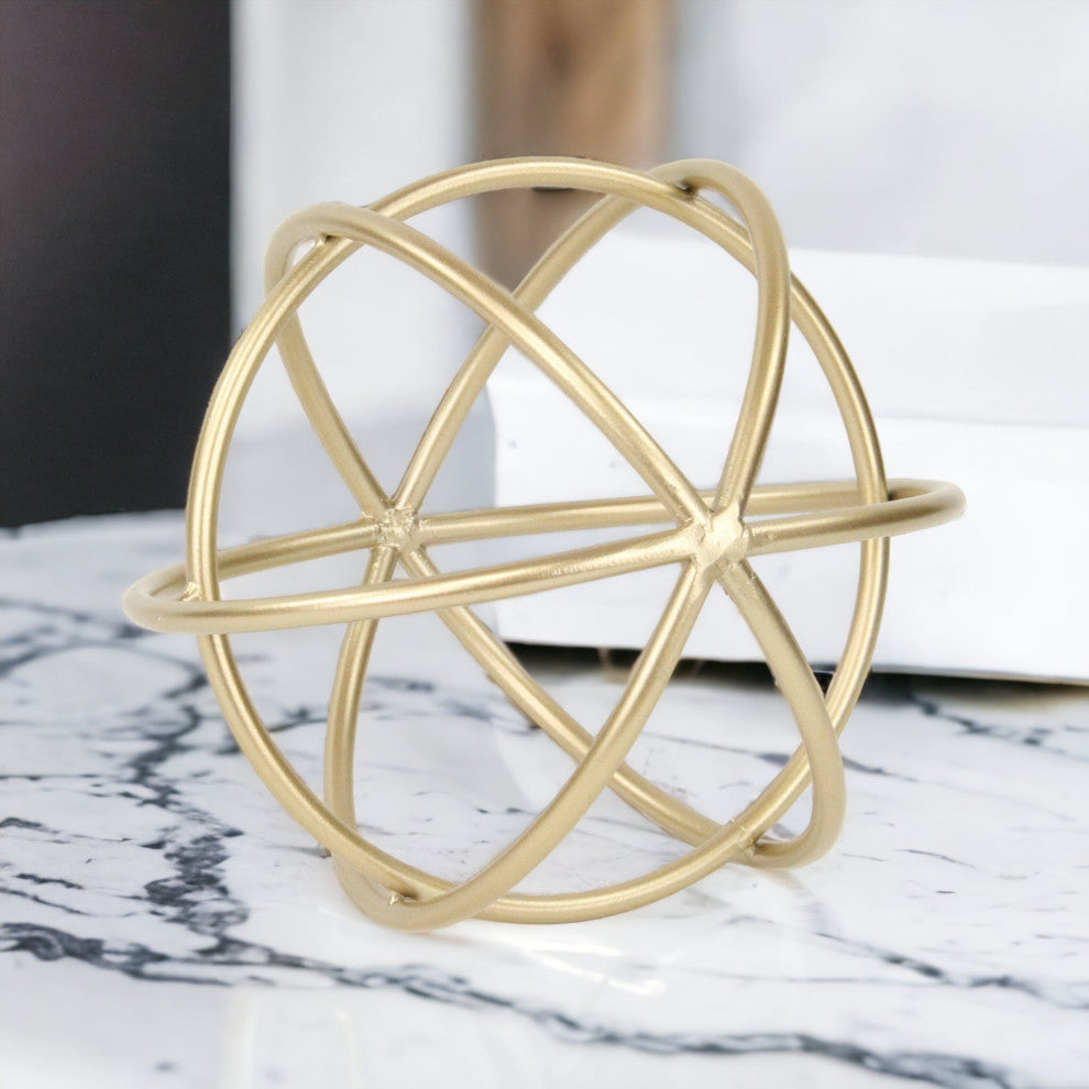 Circular Orb Decor, Gold