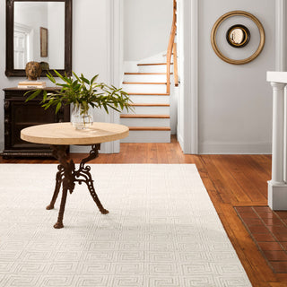 Jaipur Living Harkness Handmade Geometric White/Gray Area Rug, 5'x8'