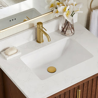 Mendavia Single-Handle Basin Bathroom Faucet, Brushed Gold, High Handle