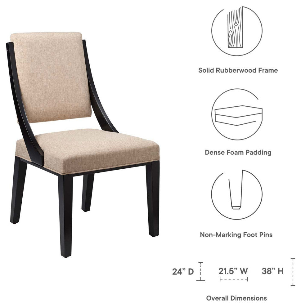 Cambridge Upholstered Fabric Dining Chairs - Set of 2