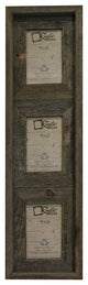 Barstow Reclaimed Rustic Barn Wood Vertical Collage Frame, 4"x6"