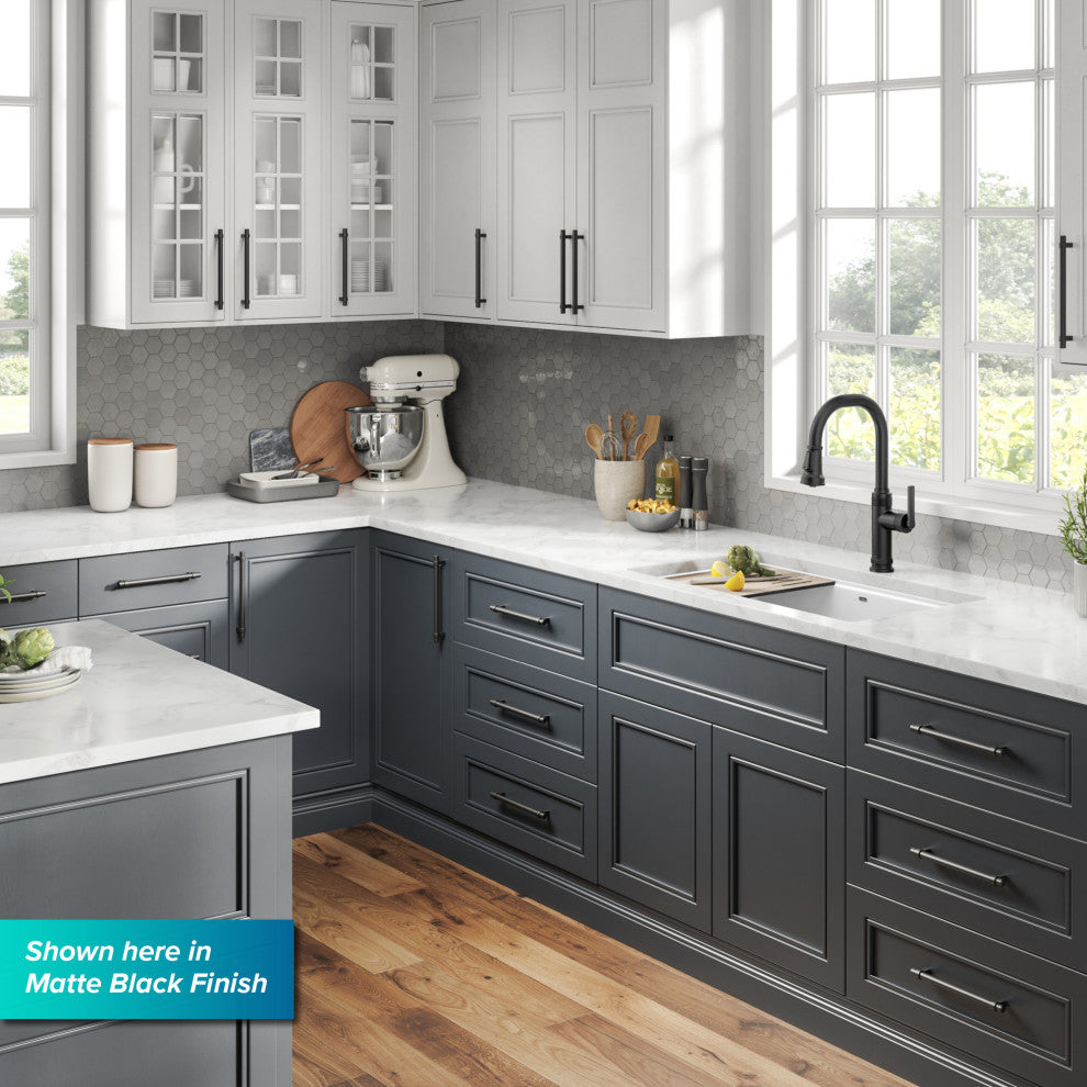 Sellette Pull-Down Kitchen Faucet, Spot Free Black Stainless, Model Kpf-4102sfsb