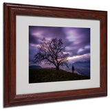 'The Tree of Love Grenoble' Matted Framed Canvas Art by Mathieu Rivrin