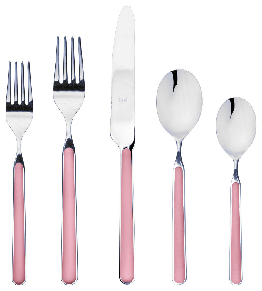 Fantasia Flatware Set, Pink, 20 Pcs.