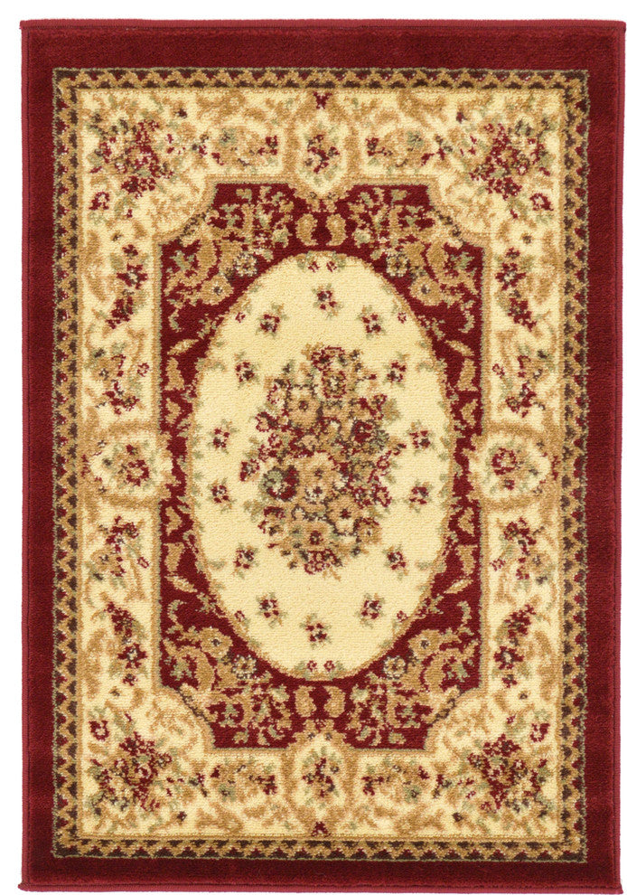 Unique Loom Red Phillipe Versailles 2' 2 x 3' 0 Area Rug