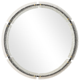 Uttermost Crystalline Round Mirror