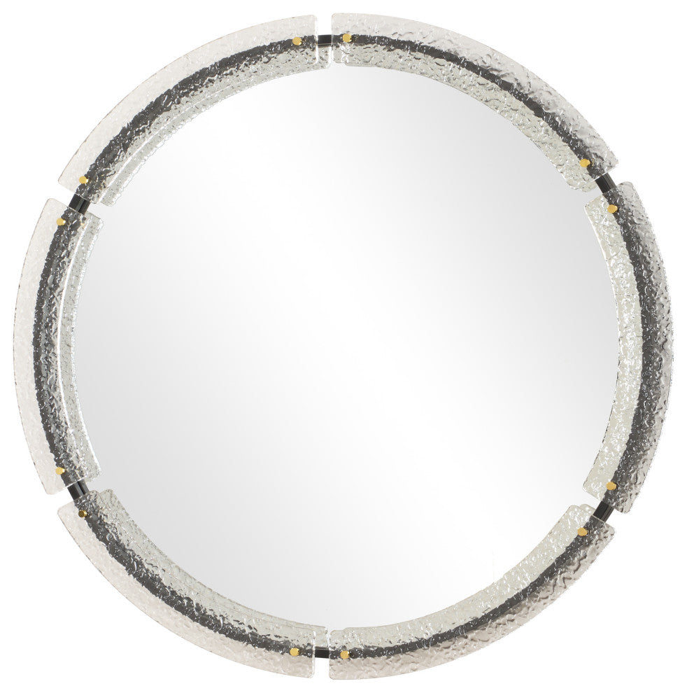 Uttermost Crystalline Round Mirror