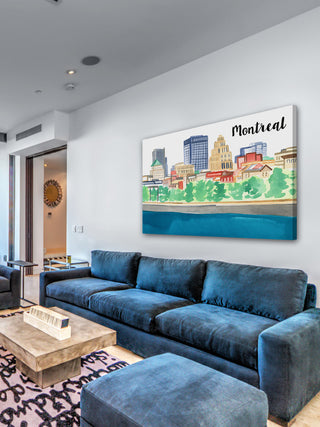 "Old Montreal" Painting Print on Wrapped Canvas