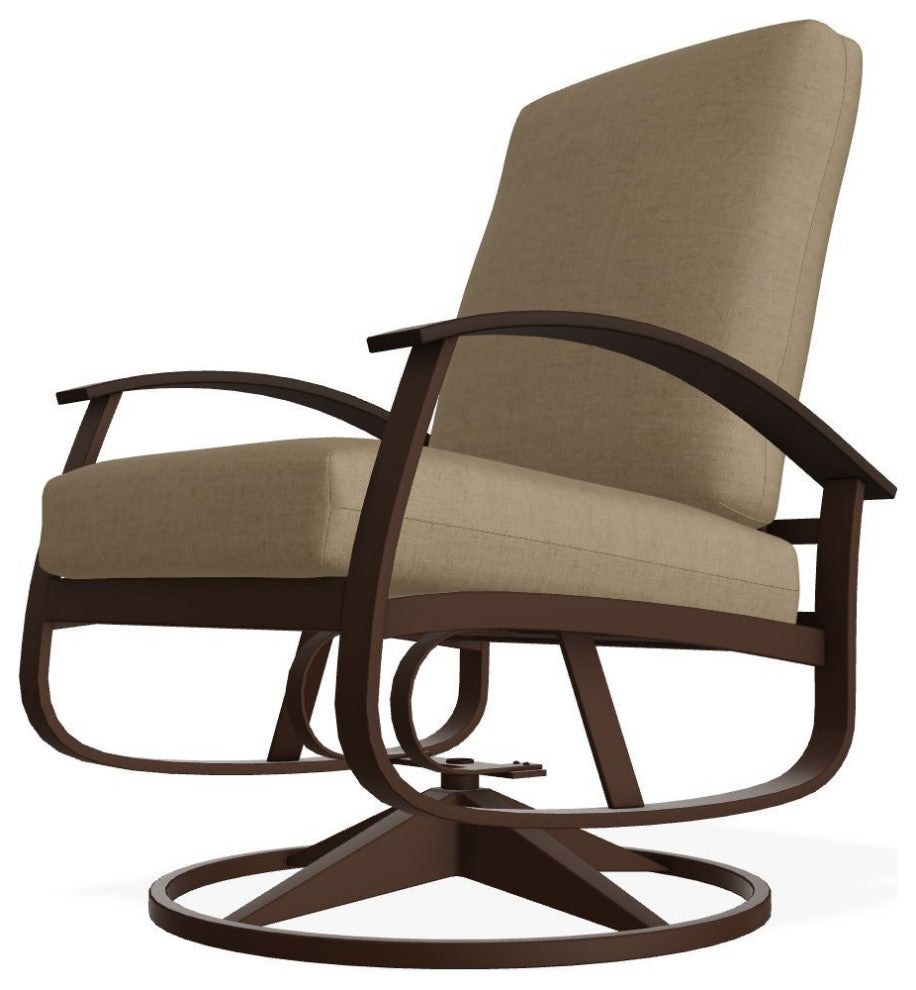 Belle Isle Cushion Outdoor Swivel Rocker, Wren/Kona