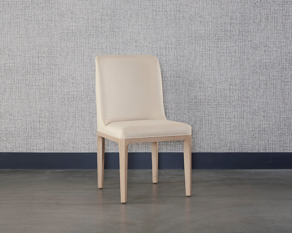 Elisa Dining Chair Light Oak Mainz Cream, Cream
