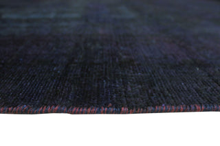 Vintage Distressed Overdyed Aidh Purple Rug