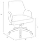 Office Chair, Linen Talc