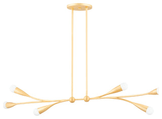 Elsa 6-Light Linear Gold Leaf