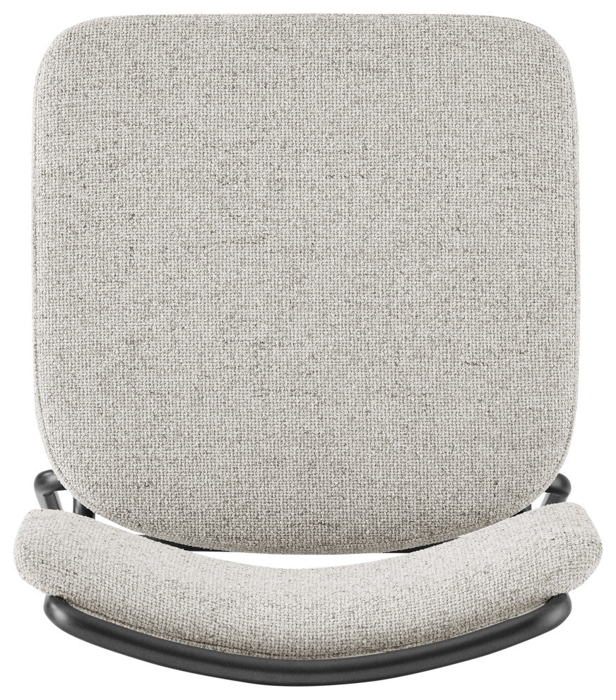 Zander Counter Stool, Pebbled Cream, Fabric