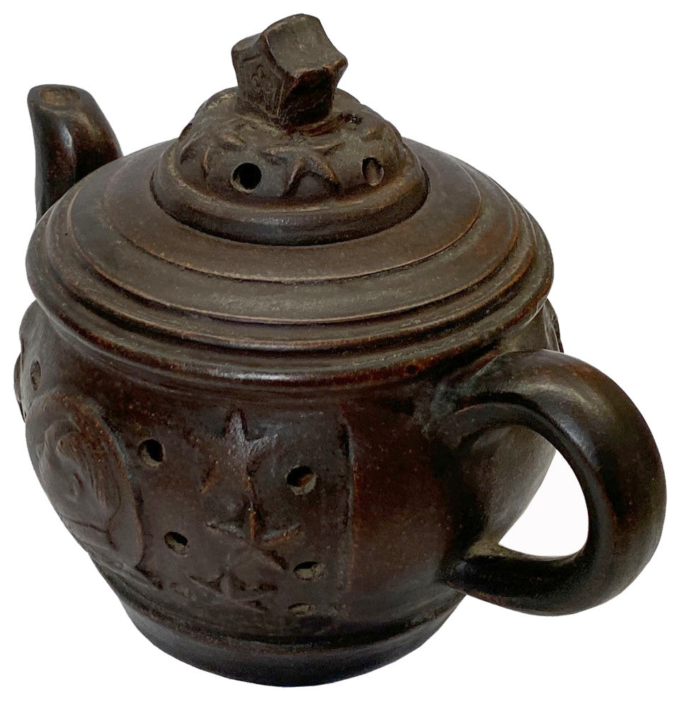 Chinese Handmade Yixing Zisha Clay Teapot With Artistic Accent Hws2337