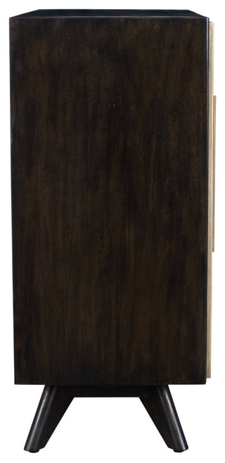 Side view of the cabinet on white background.