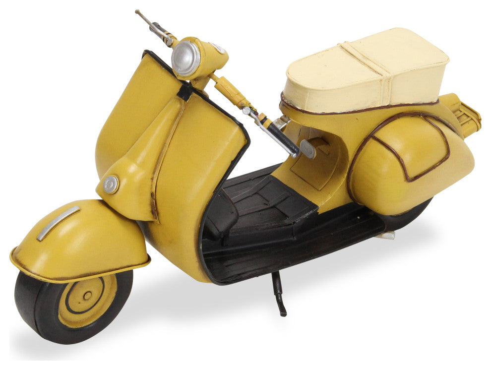 Model Vespa Scooter Decor Circa 1959, Yellow