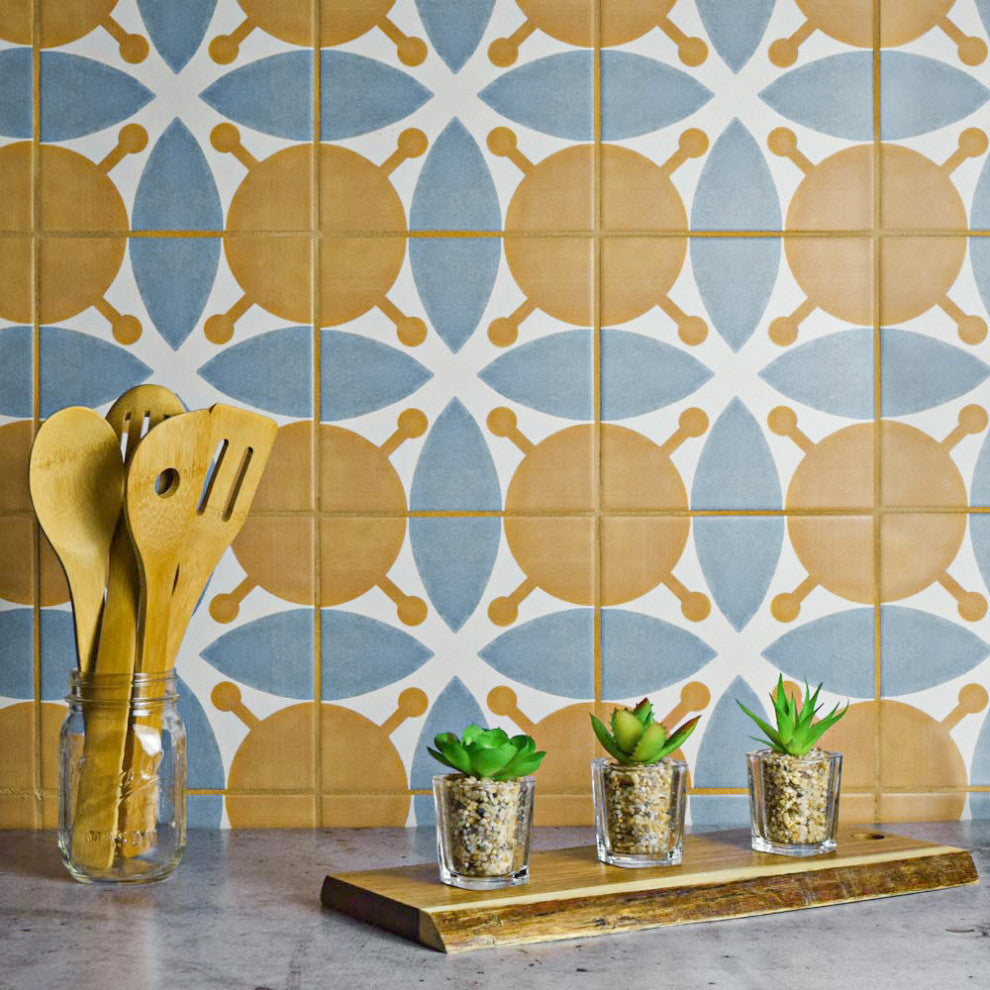 Revival Ceramic Floor and Wall Tile, Leaf