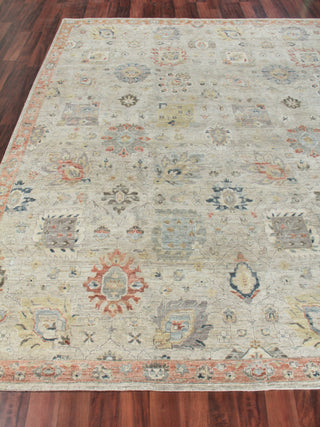Heirloom Hand-Knotted Wool Beige/Rust Area Rug