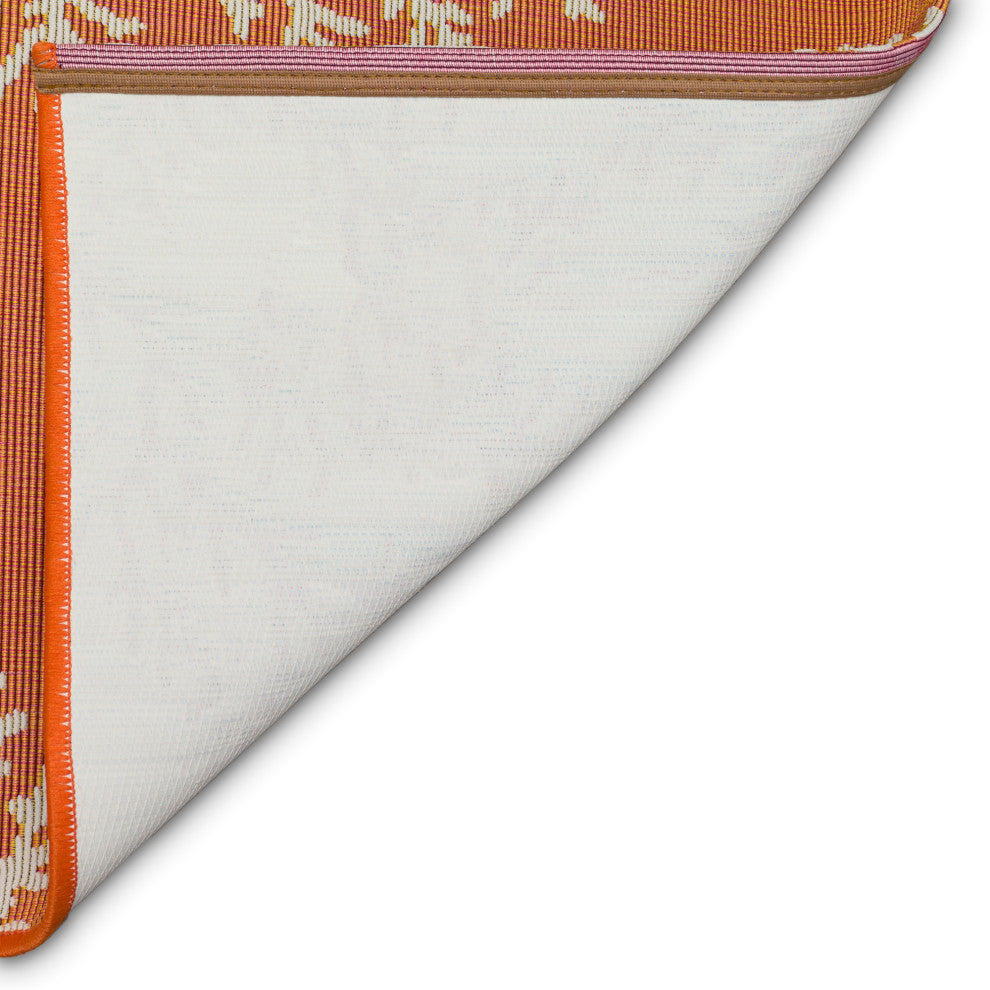 Esencia Coral Edge Indoor/Outdoor Mat Sunset 2'x2'10"