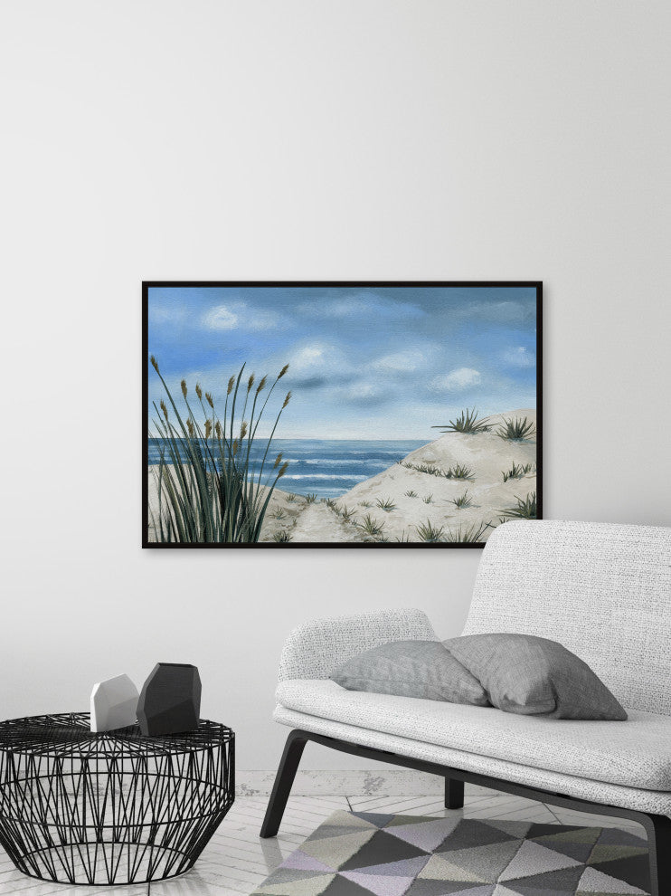 "Lost Somewhere" Floater Framed Painting Print on Canvas, 36x24