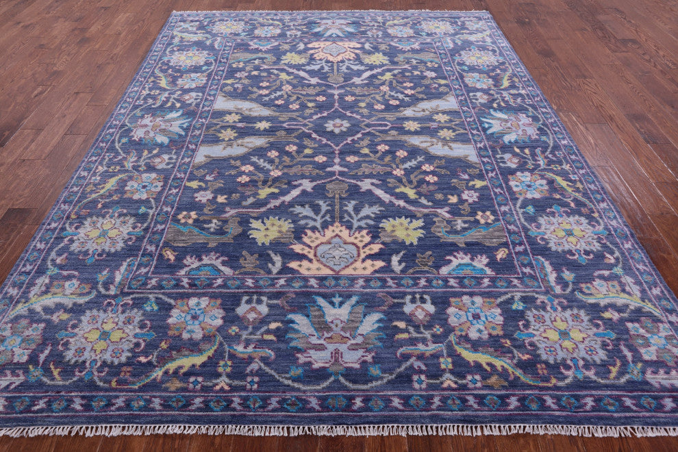 Handmade Turkish Oushak Wool Rug 8' 2" X 10' 2" - Q15857