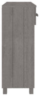 vidaXL Console Table Accent End Table Living Room Light Gray Solid Wood Pine