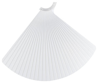 TriAire 52" Indoor/Outdoor Pleated Ceiling Fan Blade Set of 3 Matte White