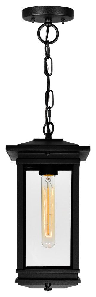 Oakwood 1 Light Outdoor Black Pendant