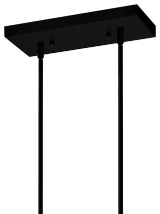 Integrated LED Black Chandelier