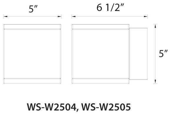 WAC Lighting Rubix LED Outdoor Up and Down Wall Light, Graphite