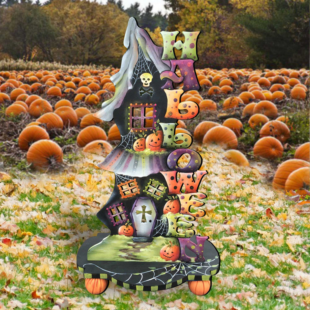 Halloween Candle Holder Free-Standing Garden Decor